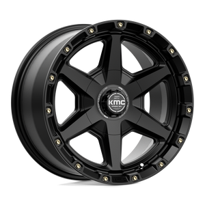 KMC KM101 TEMPO Satin Black 17x9 +18 6x114.3|6x139.7mm 78.1mm - WheelWiz