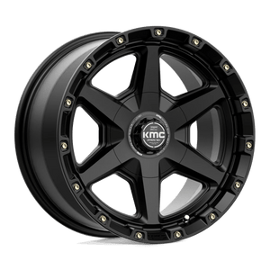 KMC KM101 TEMPO Satin Black 17x9 +18 6x135|6x139.7mm 106.1mm - Wheelwiz