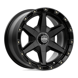 KMC KM101 TEMPO Satin Black 17x9 +18 6x114.3|6x139.7mm 78.1mm - WheelWiz