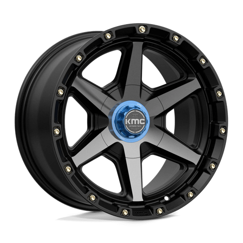 KMC KM101 TEMPO Satin Black W/ Gray Tint 17x9 0 5x127|5x139.7mm 78.1mm - Wheelwiz