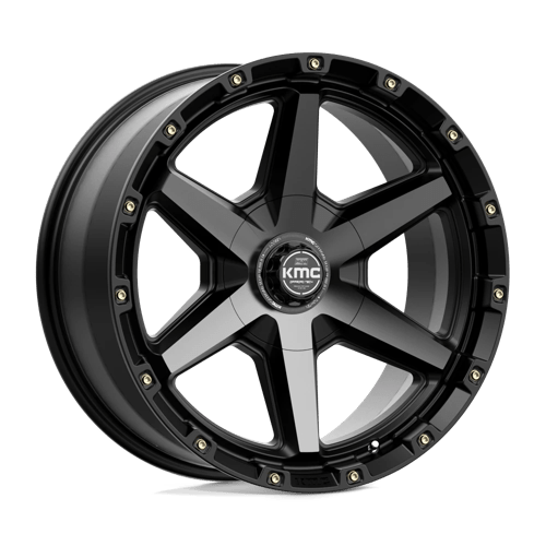 KMC KM101 TEMPO Satin Black W/ Gray Tint 20x9 0 6x120|6x139.7mm 78.1mm - Wheelwiz