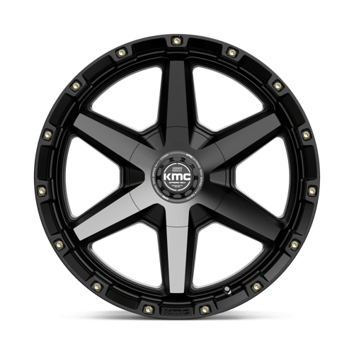 KMC KM101 TEMPO Satin Black W/ Gray Tint 20x9 0 6x120|6x139.7mm 78.1mm - Wheelwiz