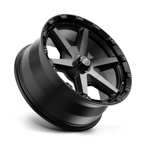 KMC KM101 TEMPO Satin Black W/ Gray Tint 20x9 +18 6x135|6x139.7mm 106.1mm - Wheelwiz