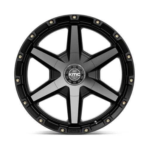 KMC KM101 TEMPO Satin Black W/ Gray Tint 20x9 +18 6x135|6x139.7mm 106.1mm - Wheelwiz