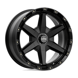 KMC KM101 TEMPO Satin Black 20x9 +18 6x120|6x139.7mm 78.1mm - WheelWiz