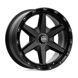 KMC KM101 TEMPO Satin Black 20x9 +18 6x135|6x139.7mm 106.1mm - Wheelwiz
