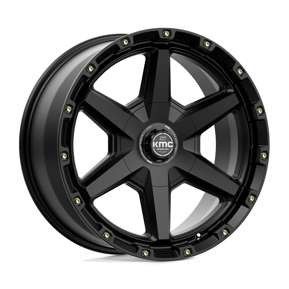KMC KM101 TEMPO Satin Black 20x9 +18 6x120|6x139.7mm 78.1mm - WheelWiz