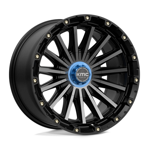KMC KM102 SIGNAL Satin Black W/ Gray Tint 17x9 0 5x127|5x139.7mm 78.1mm - Wheelwiz