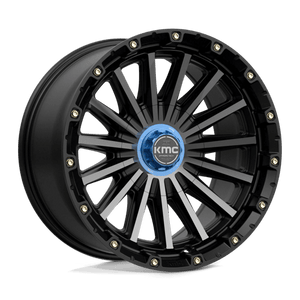 KMC KM102 SIGNAL Satin Black W/ Gray Tint 17x9 -12 6x135|6x139.7mm 106.1mm - Wheelwiz