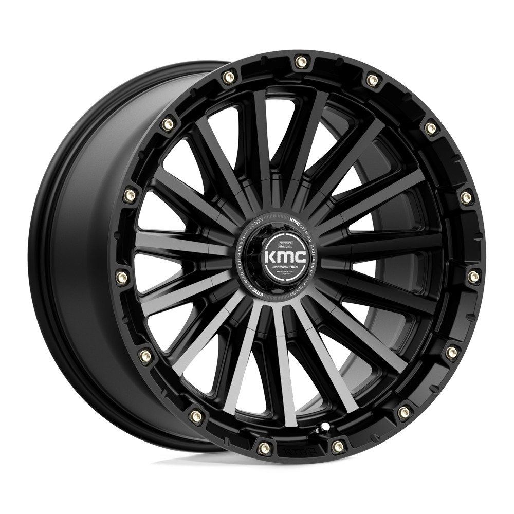 KMC KM102 SIGNAL Satin Black With Gray Tint 20x9 00 6x120|6x139.7mm 78.1mm - WheelWiz