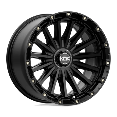KMC KM102 SIGNAL Satin Black 17x9 -12 5x127|5x139.7mm 78.1mm - Wheelwiz