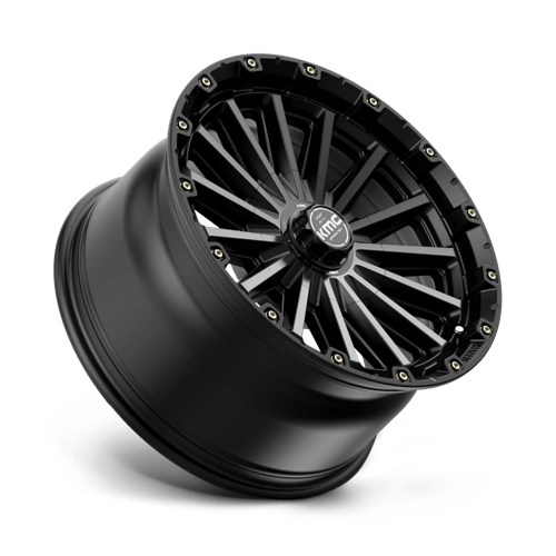 KMC KM102 SIGNAL Satin Black W/ Gray Tint 17x9 +18 6x135|6x139.7mm 106.1mm - Wheelwiz