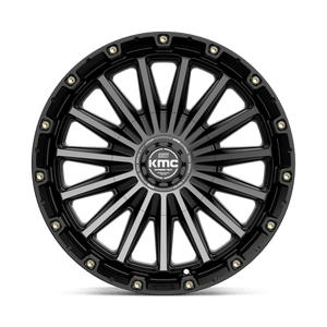 KMC KM102 SIGNAL Satin Black W/ Gray Tint 17x9 +18 6x114.3|6x139.7mm 78.1mm - Wheelwiz