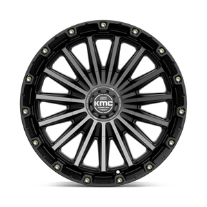 KMC KM102 SIGNAL Satin Black W/ Gray Tint 17x9 +18 6x114.3|6x139.7mm 78.1mm - Wheelwiz