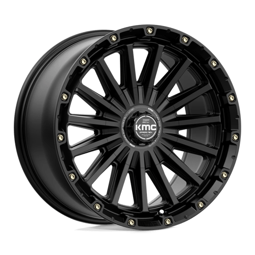 KMC KM102 SIGNAL Satin Black 17x9 +18 6x135|6x139.7mm 106.1mm - Wheelwiz