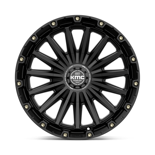KMC KM102 SIGNAL Satin Black 17x9 +18 6x135|6x139.7mm 106.1mm - Wheelwiz