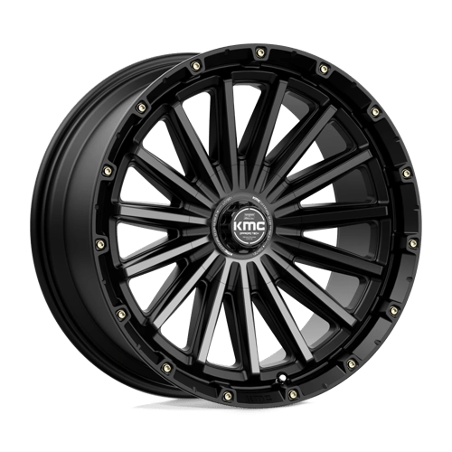 KMC KM102 SIGNAL Satin Black W/ Gray Tint 20x9 0 6x135|6x139.7mm 106.1mm - Wheelwiz