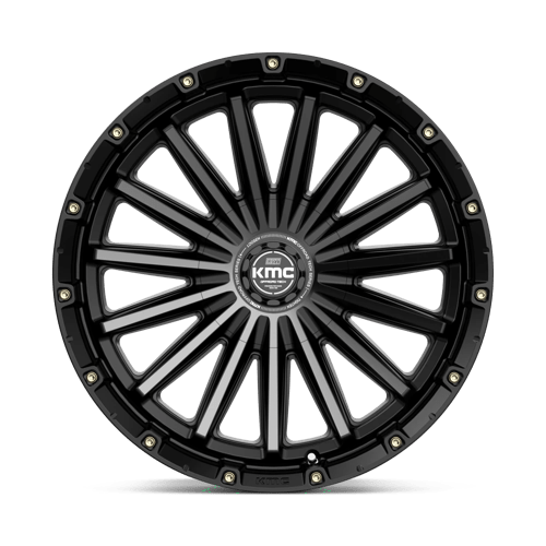 KMC KM102 SIGNAL Satin Black W/ Gray Tint 20x9 0 6x135|6x139.7mm 106.1mm - Wheelwiz