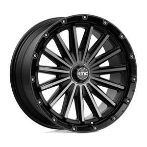 KMC KM102 SIGNAL Satin Black With Gray Tint 20x9 +18 6x135|6x139.7mm 106.1mm - WheelWiz