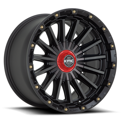 KMC KM102 SIGNAL Satin Black W/ Gray Tint 20x9 0 6x135|6x139.7mm 106.1mm - Wheelwiz