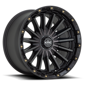 KMC KM102 SIGNAL Satin Black W/ Gray Tint 20x9 0 6x135|6x139.7mm 106.1mm