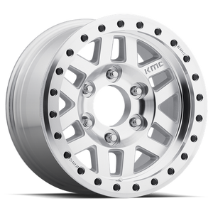 KMC KM228 MACHETE DESERT BEADLOCK Machined 17x8.5 00 8x165.1mm 125.1mm - WheelWiz