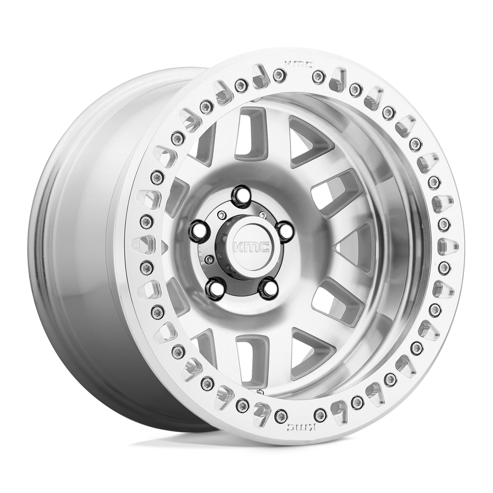 KMC KM229 MACHETE CRAWL BEADLOCK Machined 17x9 -38 Custom 72.6mm - WheelWiz