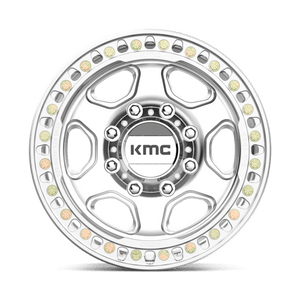 KMC KM233 HEX BEADLOCK Machined 17x9 -38 8x165.1mm 125.1mm - WheelWiz
