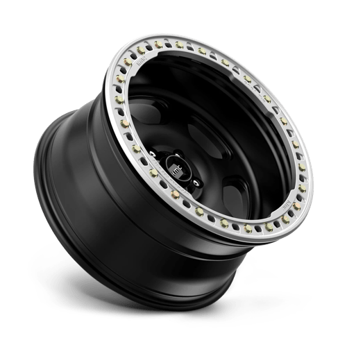 KMC KM233 HEX BEADLOCK Satin Black 20x10 -48 5x127mm 71.5mm - WheelWiz