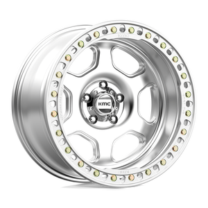 KMC KM233 HEX BEADLOCK Machined 20x10 -48 5x127mm 71.5mm - WheelWiz