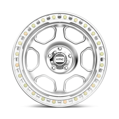 KMC KM233 HEX BEADLOCK Machined 20x10 -48 5x127mm 71.5mm - WheelWiz