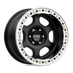 KMC KM233 HEX BEADLOCK Satin Black 20x10 -48 6x139.7mm 108mm - WheelWiz