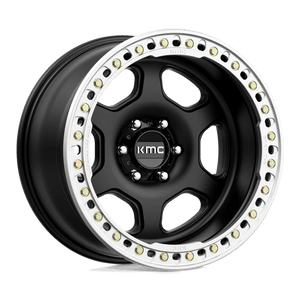 KMC KM233 HEX BEADLOCK Satin Black 20x10 -48 6x139.7mm 108mm - WheelWiz