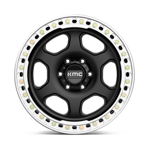 KMC KM233 HEX BEADLOCK Satin Black 20x10 -48 6x139.7mm 108mm - WheelWiz