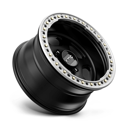 KMC KM233 HEX BEADLOCK Satin Black 20x10 -48 8x165.1mm 125.1mm - WheelWiz