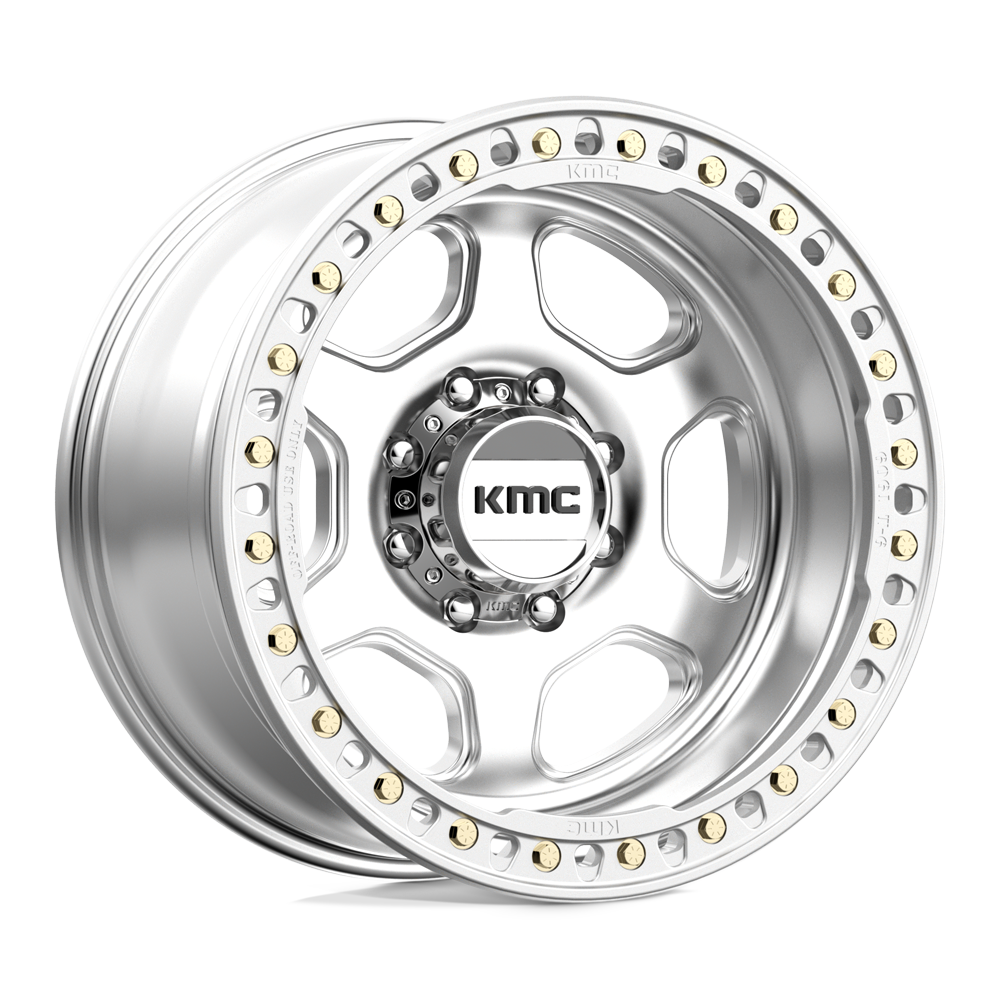 KMC KM233 HEX BEADLOCK Machined 20x10 -48 8x165.1mm 125.1mm - WheelWiz