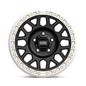 KMC KM234 GRENADE DESERT BEADLOCK Satin Black 20x9 -12 Custom 72.6mm - Wheelwiz