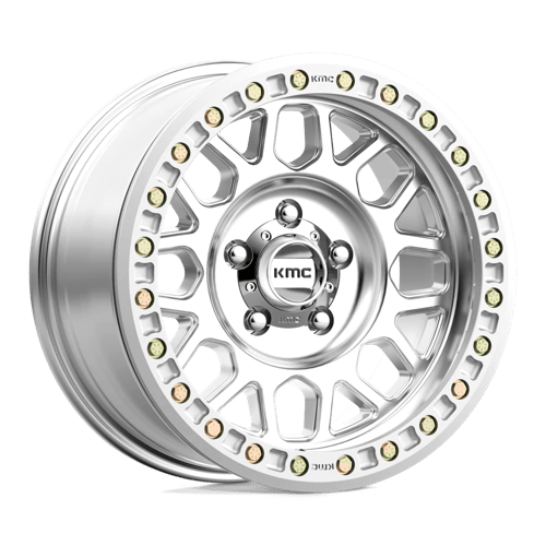 KMC KM234 GRENADE DESERT BEADLOCK Machined 20x9 -12 6x139.7mm 108mm - Wheelwiz