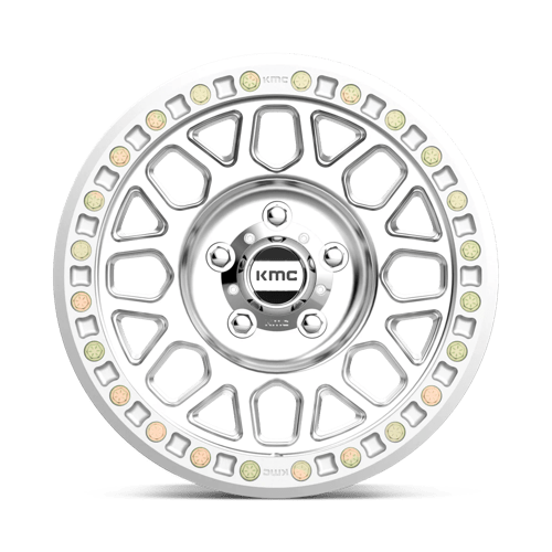 KMC KM234 GRENADE DESERT BEADLOCK Machined 20x9 -12 Custom 72.6mm - Wheelwiz