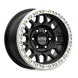 KMC KM234 GRENADE DESERT BEADLOCK Satin Black 17x8.5 0 6x135mm 87.1mm - Wheelwiz