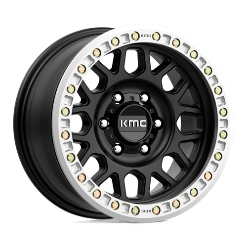 KMC KM234 GRENADE DESERT BEADLOCK Satin Black 17x8.5 0 6x135mm 87.1mm - Wheelwiz