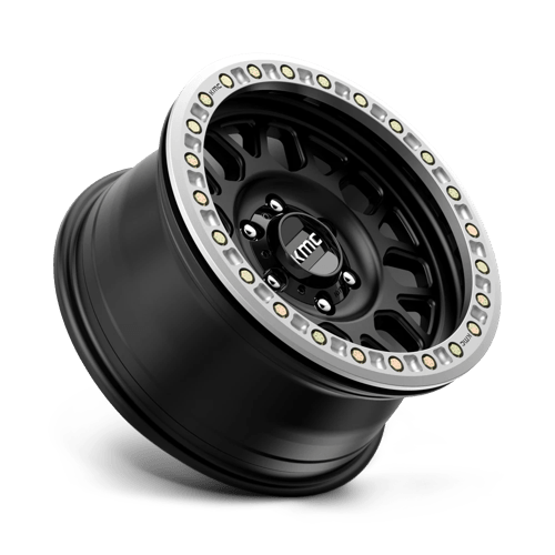 KMC KM234 GRENADE DESERT BEADLOCK Satin Black 17x8.5 0 6x139.7mm 108mm - Wheelwiz