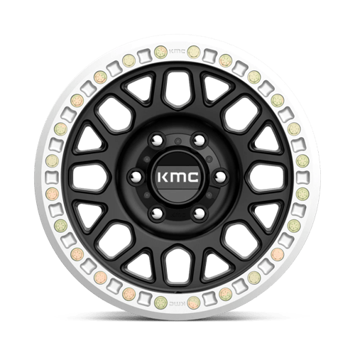 KMC KM234 GRENADE DESERT BEADLOCK Satin Black 17x8.5 0 6x165.1mm 108mm - Wheelwiz