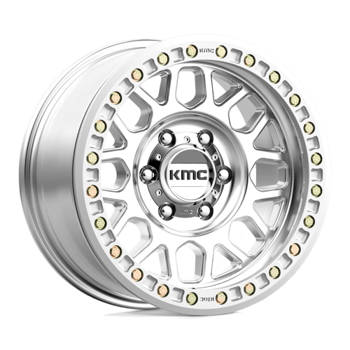 KMC KM234 GRENADE DESERT BEADLOCK Machined 17x8.5 0 6x135mm 87.1mm - Wheelwiz