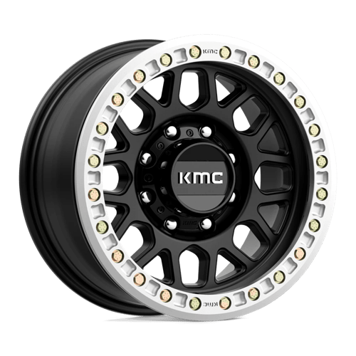 KMC KM234 GRENADE DESERT BEADLOCK Satin Black 17x8.5 0 8x165.1mm 125.1mm - Wheelwiz