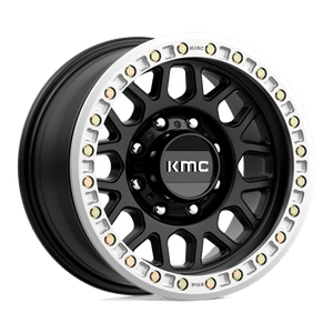 KMC KM234 GRENADE DESERT BEADLOCK Satin Black 17x8.5 0 8x165.1mm 125.1mm - Wheelwiz