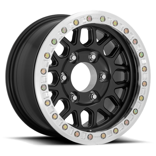 KMC KM234 GRENADE DESERT BEADLOCK Satin Black 17x8.5 0 Custom 108mm - Wheelwiz