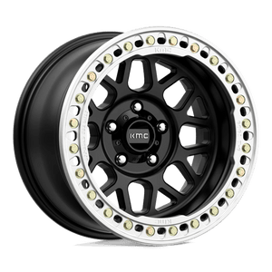 KMC KM235 GRENADE CRAWL BEADLOCK Satin Black 17x8.5 0 8x170mm 125.1mm - Wheelwiz