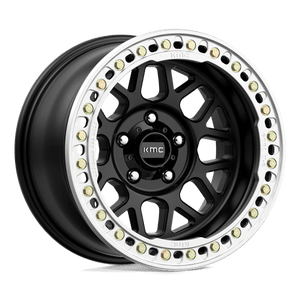 KMC KM235 GRENADE CRAWL BEADLOCK Satin Black 17x8.5 0 5x165.1mm 115mm - Wheelwiz