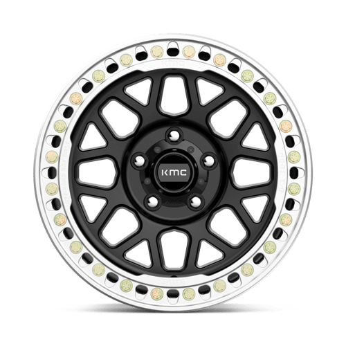 KMC KM235 GRENADE CRAWL BEADLOCK Satin Black 17x8.5 0 6x135mm 87.1mm - Wheelwiz
